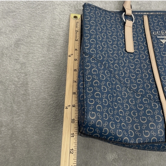 Guess Blue and Tan Tote Bag - Picture 7 of 15